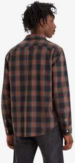 Levi's Heren Levis Sunset 1 Pocket Standaard Overhemd in Zwart Rood Zwart/rood