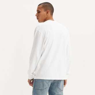 Levi's Heren-T-shirt Levis Classic Lange Mouw Relaxed in Wit