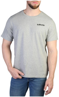 Levi's Heren T-shirt met korte mouwen en ronde hals Levi's , Gray , Heren - S,Xs