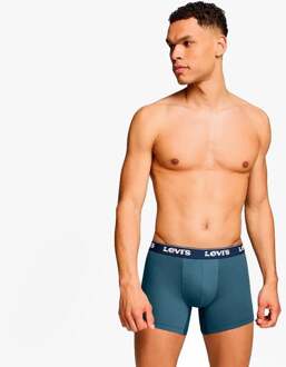 Levi's Herenslips 3-pack Navy Combo met Herhalend Logo Veelkleurig - S