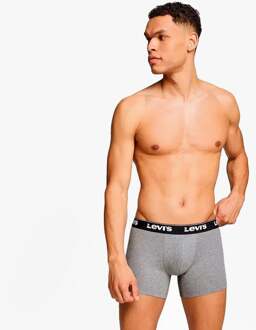 Levi's Herhaal Logo Heren 3-pack Shortjes Grijze Combinatie - maat L Grijs