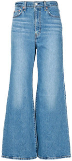 Levi's Hoge Taille Wijde Pijp Jeans Levi's , Blue , Dames - W30,W29 L30,W28