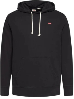 Levi's Hoodie met logoborduring Zwart - XL