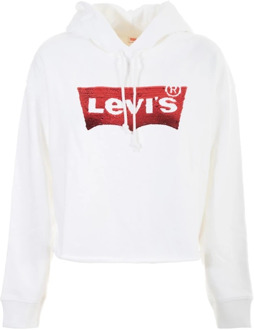 Levi's Hoodie met logoprint Wit - XS