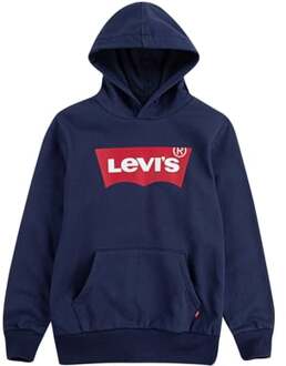Levi's Kids Levi's Kids hoodie Batwing met logo donkerblauw/rood/wit - 116