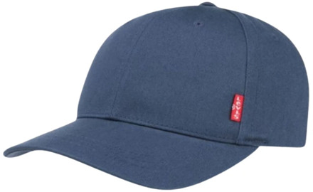 Levi's Levi Classic Twill Red Tab Baseball Cap Cap - Maat One size  - Unisex - blauw