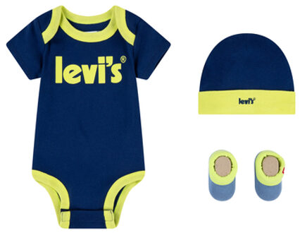 Levi's Levi's® Kids Set 3st Estate Blue Blauw - van 6 - 12 maanden