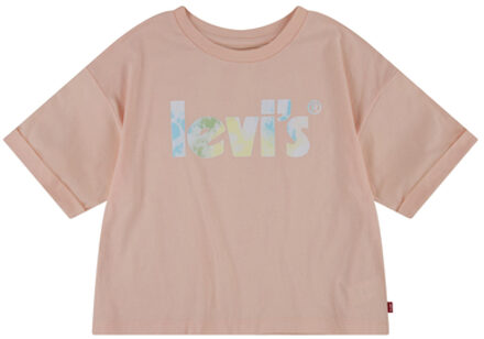 Levi's Levi's® Kinderen T-shirt LVG Meet & Greet Bleek Peach Oranje - 104