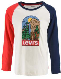 Levi's Levi's® overhemd met lange mouwen en Allover - Print Wit - 92