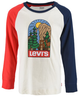 Levi's Levi's® overhemd met lange mouwen en Allover - Print Wit - vanaf 3 maanden