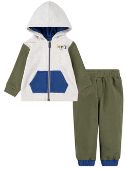 Levi's Levi's® Sweat Jacket en Sweat Trousers Set Grijs - 68