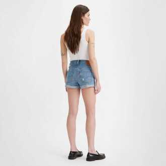 Levi's Levis 501 High Rise Selvedge Shorts in denim voor dames Blauw
