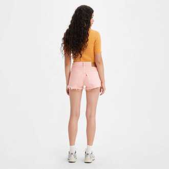 Levi's Levis 501 High Rise Selvedge Shorts voor dames in roze