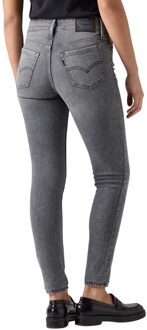 Levi's Levis Dames/Dames 711 Dubbele Knoop Skinny Jeans (Lichtgrijs) - 28W/34L
