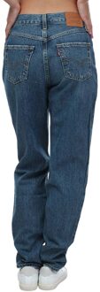 Levi's Levis Dames/Dames 80's Leren Patch Mam Jeans (Denim) Blauw