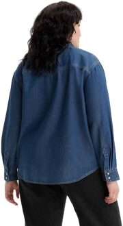 Levi's Levis Dames/Dames Teodora Gebogen Shirt (Denim) - maat Blauw
