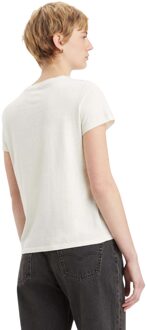 Levi's Levis Dames/Dames The Perfect Monogram T-Shirt (Crème) - EU 42 / UK 14