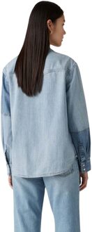 Levi's Levis Dames Teodora Denim Lichtgewicht Shirt (Lichtblauw) - EU 38 / UK 10