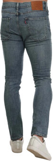 Levi's Levis Heren 510 Super Versleten Leren Vlecht Skinny Jeans (Blauw) - maat