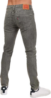 Levi's Levis Heren 512 Little Love Tapered Leg Slim Jeans (Grijs) - maat