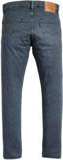 Levi's Levis Heren 512 Richmond Leather Patch Tapered Slim Jeans (Zwart Blauw) - maat