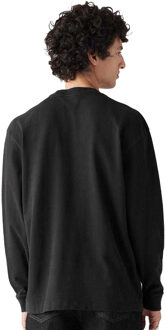 Levi's Levis Heren Authentic Pocket T-shirt met lange mouwen (Zwart) - maat