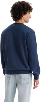 Levi's Levis Heren Grafisch Crew Neck Standaard Sweatshirt (Donkerblauw)
