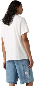 Levi's Levis Heren Grafisch Relaxed Fit T-shirt (Wit) - L