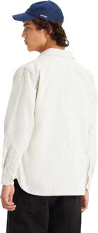 Levi's Levis Heren Jackson Werker Corduroy Overhemd (Wit)