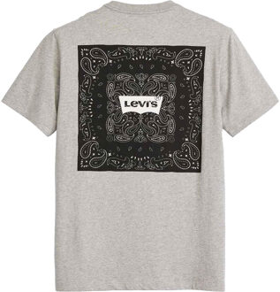 Levi's Levis Heren Klassiek Bandana T-Shirt (Grijs) - M