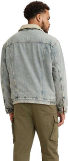Levi's Levis Heren Sherpa Truckerjack Type III (Blauw) - maat S