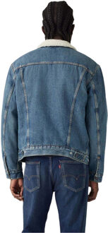 Levi's Levis Heren Sherpa Truckerjack Type III (Blauw) - maat