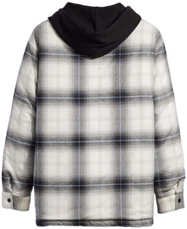 Levi's Levis Unisex Jack Worker Hooded Overshirt voor volwassenen (Grijs) - maat