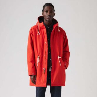 Levi's Men's Levis Harrison Parka Jacket in Red Rood - S