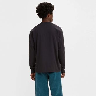 Levi's Men's Levis Skate Graphic Box Long Sleeve T-Shirt in Black - maat L Zwart
