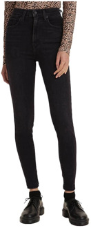 Levi's Mile High high waist skinny jeans met stretch Antraciet - W25/L30