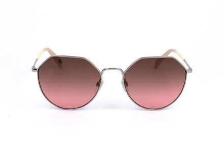 Levi's Octagonale Zonnebril met Gradiënt Roze Lenzen - maat Bruin