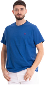Levi's Originele Housemark Heren T-shirt Levi's , Blue , Heren - 2Xl,M
