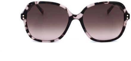 Levi's Oversized Vierkante Zonnebril Tortoise Burgondië Bruin