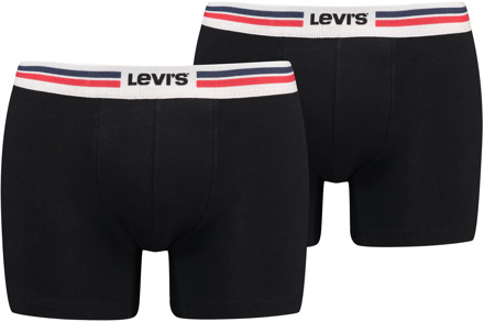 Levi's Placed sportswear logo boxer 2-pack 701222843 001 Zwart - M