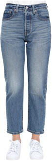 Levi's Premium 501® Straight Cut Jeans Levi's , Blue , Dames - W26,W29,W28,W25,W30,W24,W27