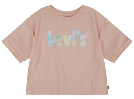 Levi's® Kinderen T-shirt LVG Meet & Greet Bleek Peach Oranje - 128