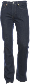 Levi's regular fit jeans 501 Original dark blue Blauw - 33-32