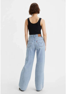 Levi's Ribcage wide leg far and wide lt blue denim Blauw - 25-32