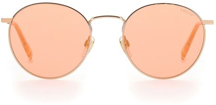 Levi's Ronde Metalen Hoed Zonnebril Koraal