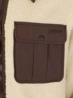 Levi's Sherpa Jas Fleece Ecru Off-White - L,XL