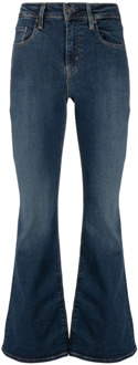 Levi's Slim-fit jeans met hoge taille en uitlopende pijpen Levi's , Blue , Dames - W31 L32,W28 L30,W30 L32,W32 L32,W29 L30