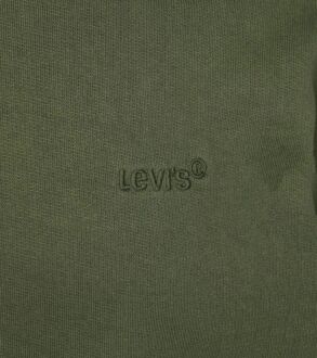 Levi's Sweater Authentic Logo Olijfgroen Donkergroen