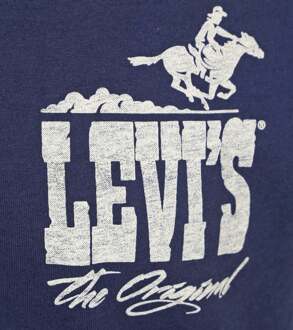 Levi's T-shirt Graphic Navy Donkerblauw - L,S,XL