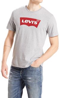 Levi's T-shirt met logo grijs melange - 2XL